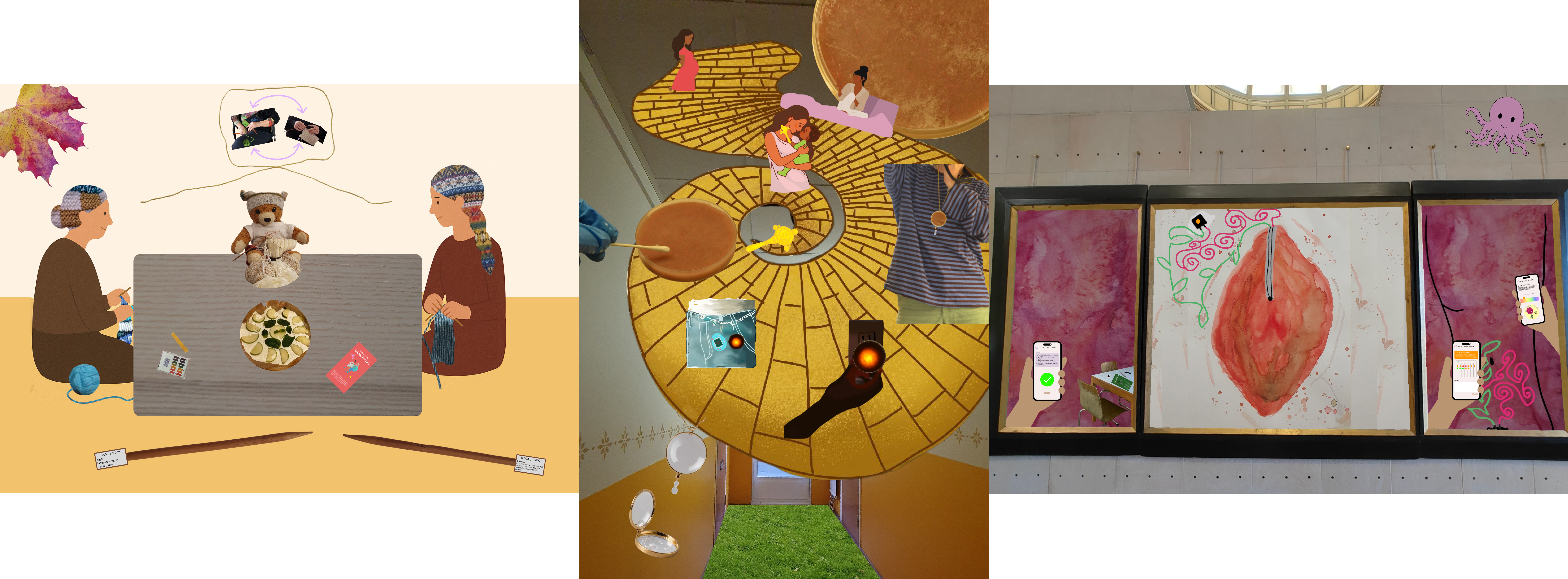 Images of the Fabulations, that were created as results for the project.